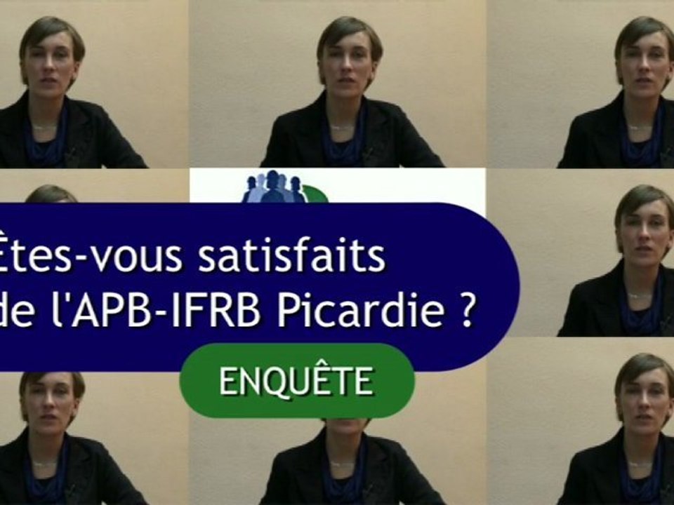 APB-IFRB - Enquete de satisfaction