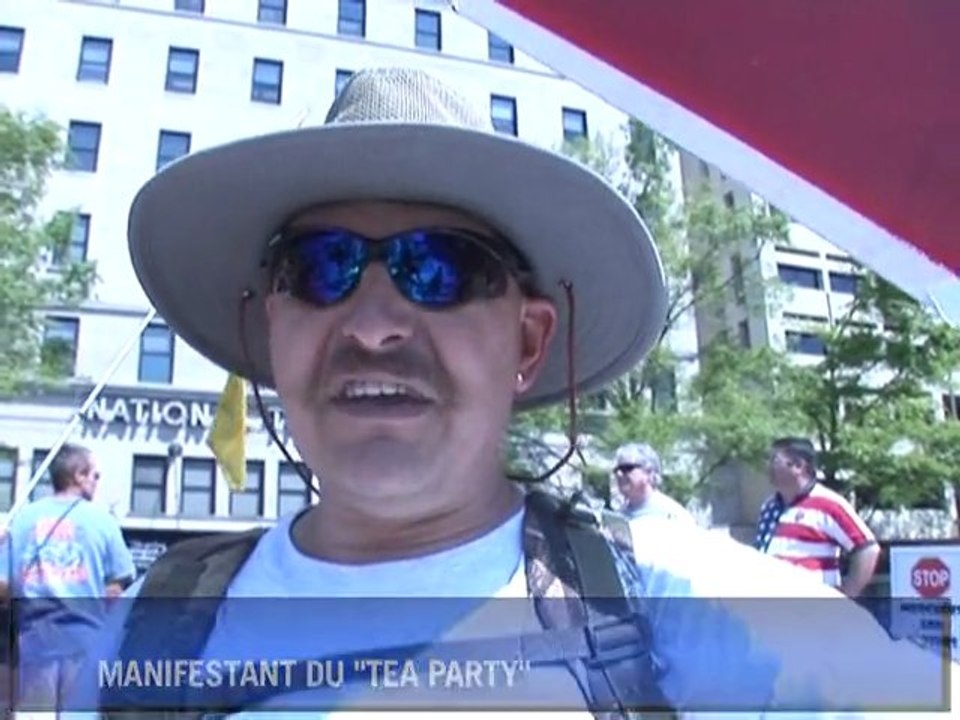 USA: contre Obama, les mécontents du "Tea Party" donnent de la voix