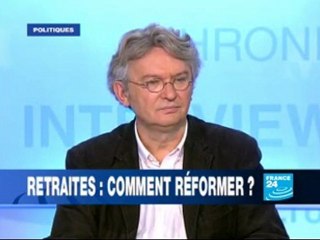 Dossier retraites: Jean-Claude Mailly sur France 24