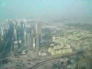 Survol du Burj Dubai en Avion
