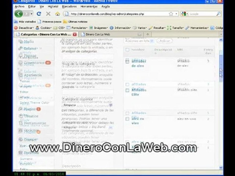 ELIMINAR CATEGORIA EN  WORDPRESS