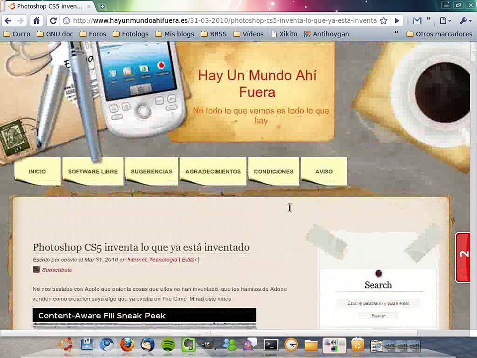 Resynthesizer con The Gimp