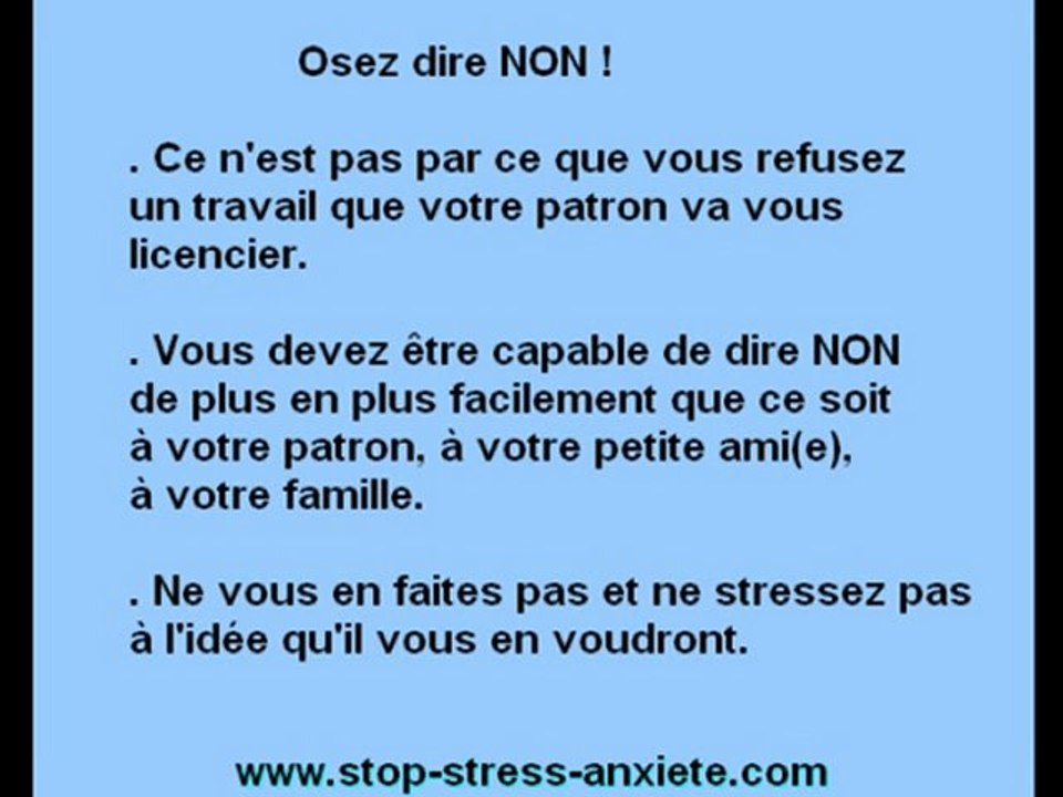 5 règles d'or pour se débarrasser du stress