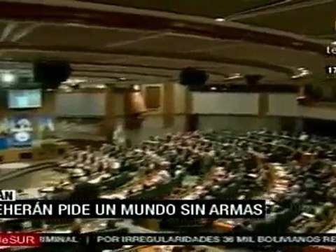 Teherán pide un mundo libre de armas nucleares