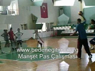 VOLEYBOL MANŞET PAS ÇALIŞMASI