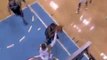 C.J. Miles goes hard to the hole and flies over Kenyon Marti