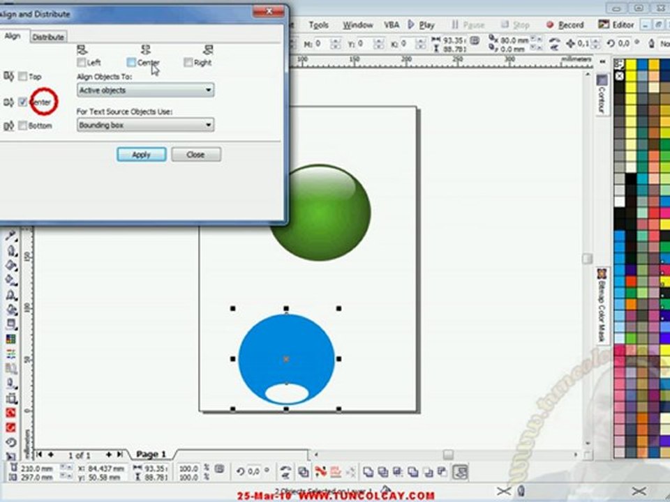 COREL GLOSSY CAM GORUNUMU