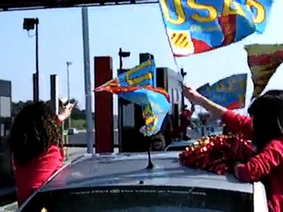 les flammes  USAP vs toulon 2010