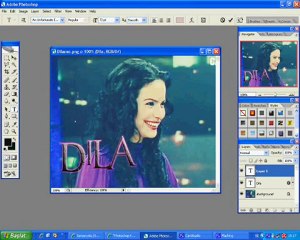 Photoshop Parlak Yazı