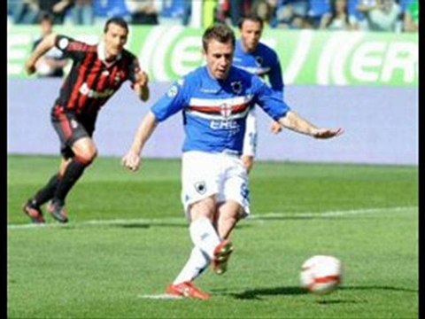 Sampdoria 2-1 AC Milan Pazzini great-header