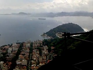 Looking down over Praia Vermelha, the Urca township