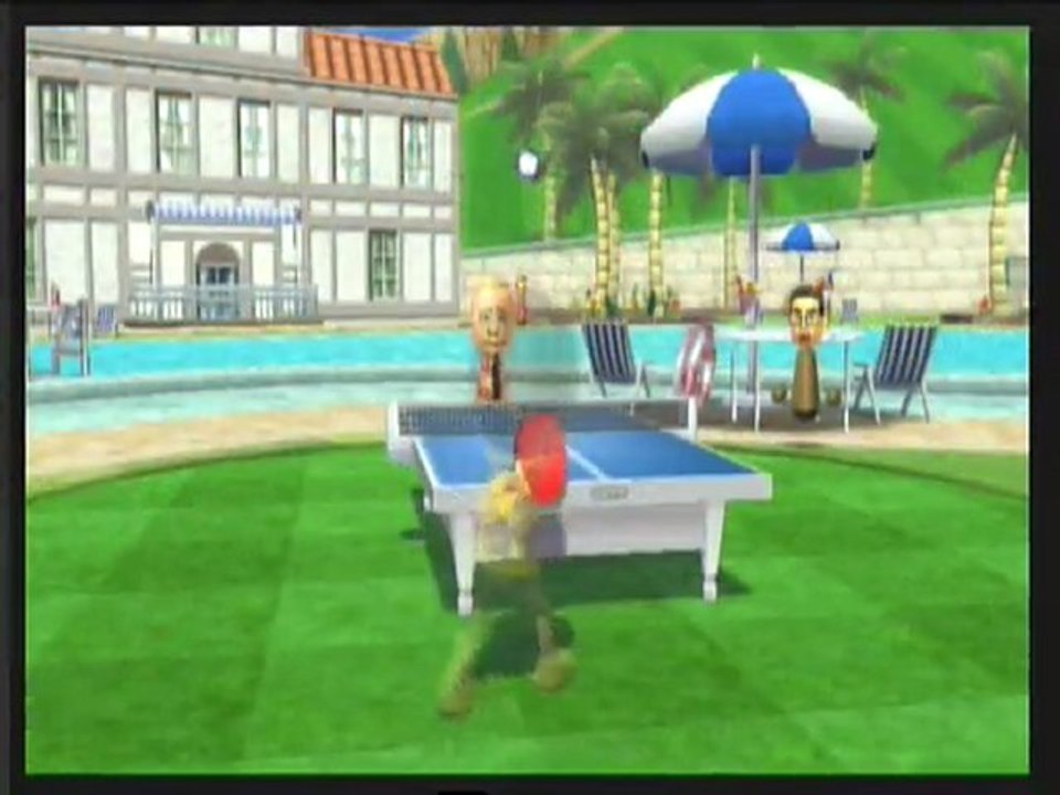 wii sport resort : tennis de table