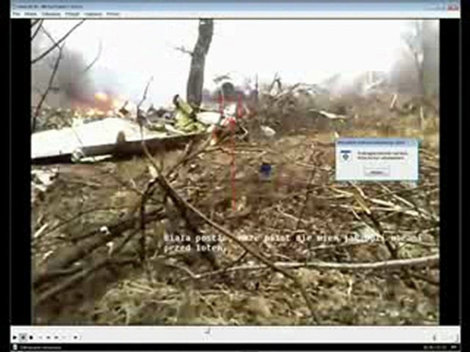 Strzały w Smoleńsku po katastrofie. Zaznaczeni żywi ludzie.