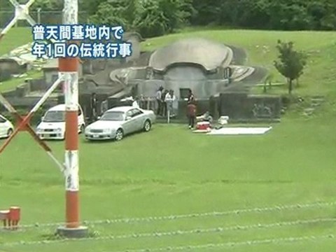 Okinawa residents visit graves in Futenma US base only once