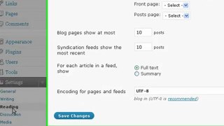 Wordpress:Create a Static Page in WordPress