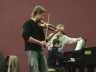 Ariel and Daniel play Bach-Schumann Partita No 3