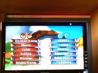 mario kart wii course vs équipe bleue