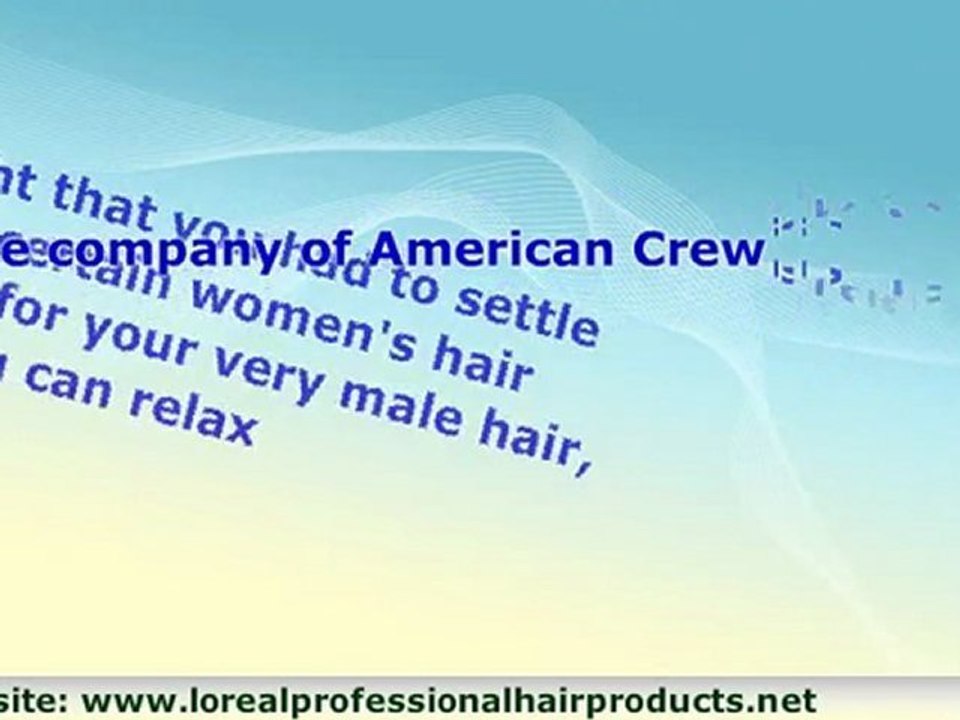 American Crew Hair Products