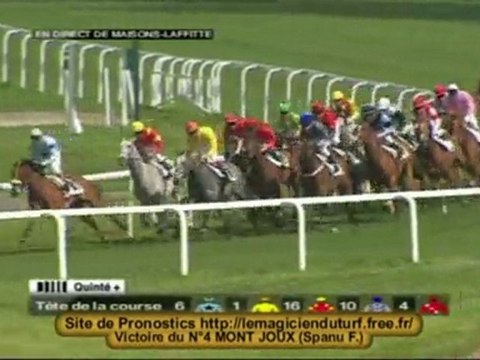 Vidéo Quinté a Maisons-Laffitte PRIX DE MONTIGNY
