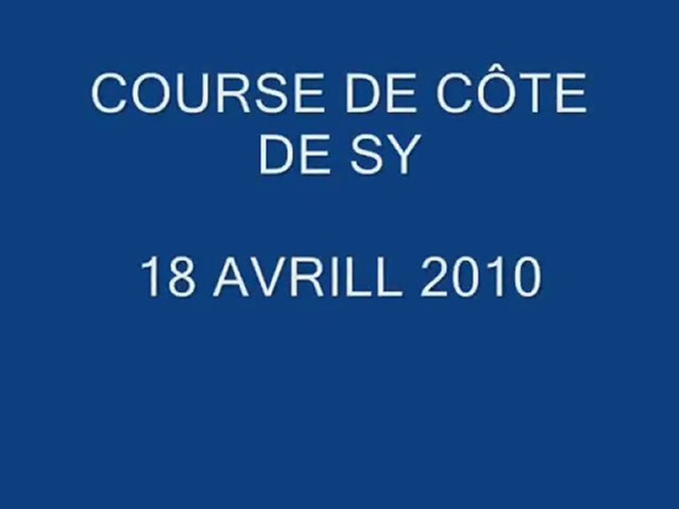 course de cote de SY 2010