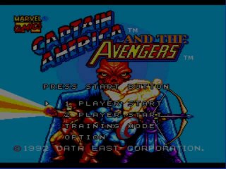 captain america & the avengers [megadrive] videotest