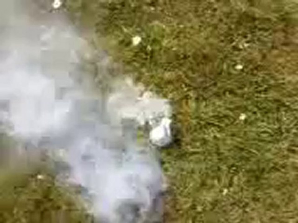 fumigéne avec balle de ping pong à la FDB