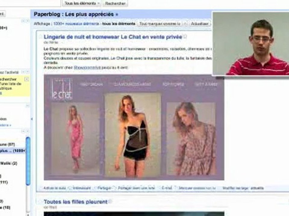 HandiRSS, navigation gestuelle dans vos flux RSS