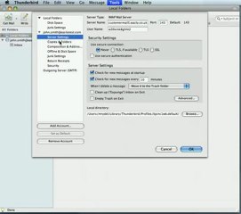 How to set up Imap account in Thunderbird (Mac PC)