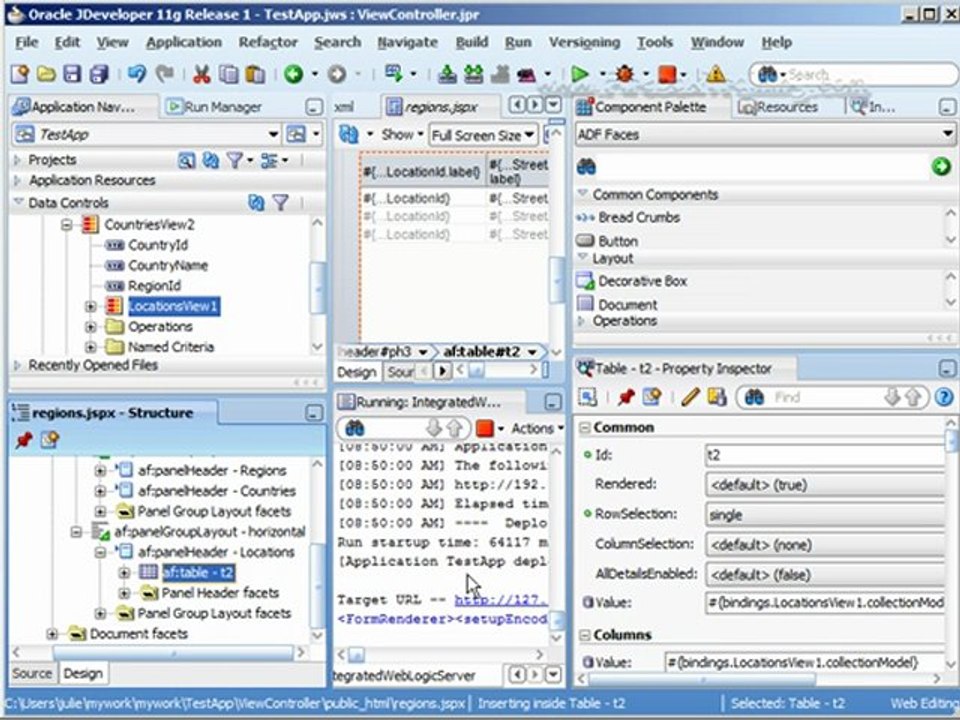 Oracle ADF - Master Detail Detail Tables