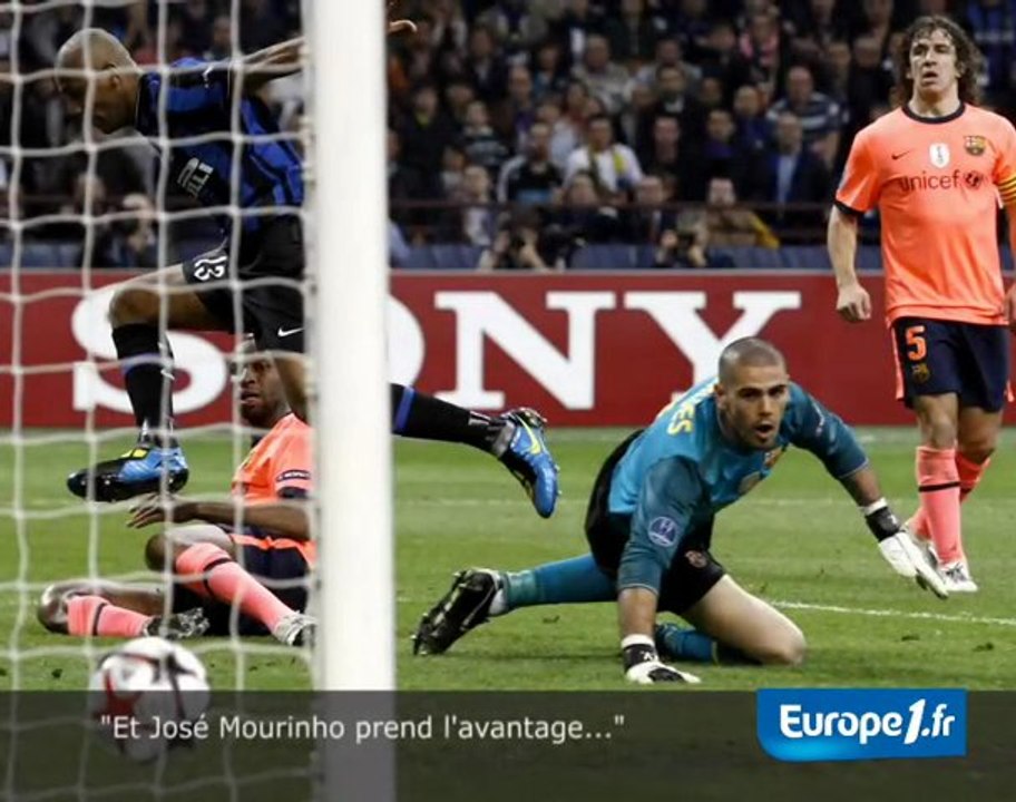 Les quatre buts d'Inter - Barcelone