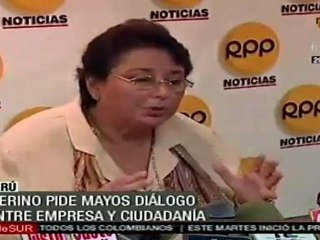 Defensora del Pueblo pide más diálogo entre partes en Per