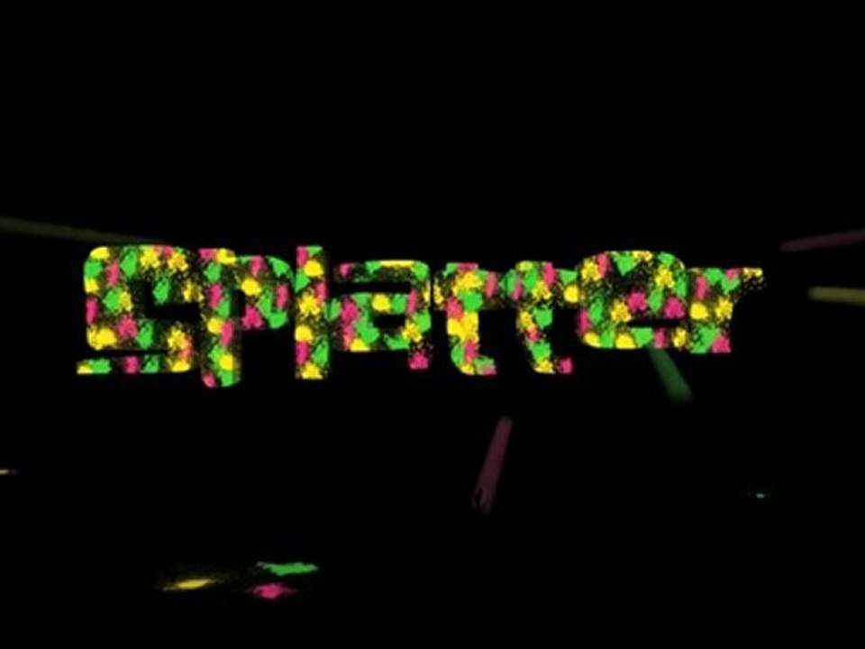 Splatter Title Sequence