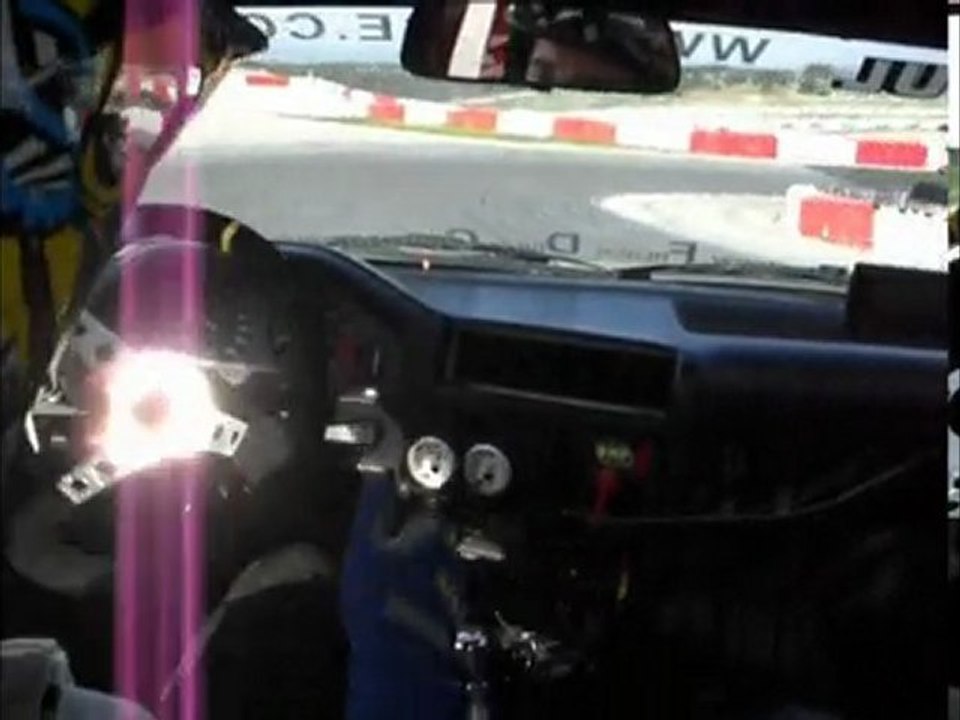 bmw e30 drift stefou au circuit de lédenon inboard