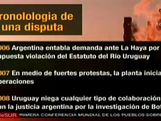 Cronología del diferendo por papelera Botnia