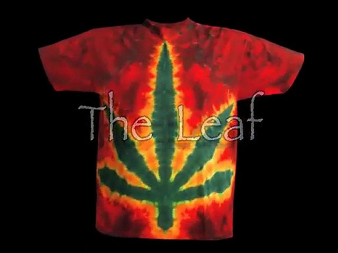 ⁣how to make a tie-dye pot leaf