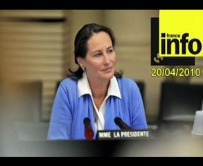 Ségolène Royal invitée de France Info le 20 avril 2010