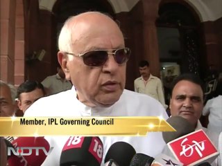 Farooq Abdullah speaks in support of Lalit Modi