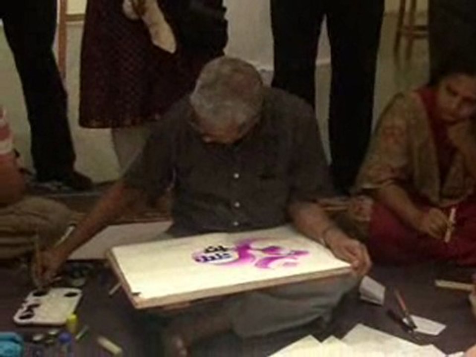 Calligraphy by Babu Udupi at Artfest 09