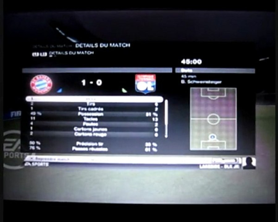 Gameplay fifa 10 (bayern - lyon)