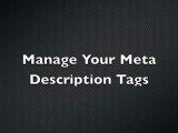 Manage Your Meta Description Tags in b2evolution