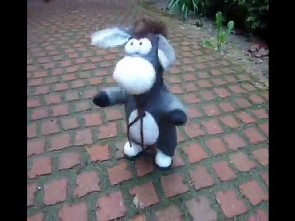 lustiger Techno-Esel