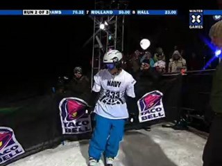 Xavier Bertoni Wins Gold in Ski Superpipe X games 13 2009