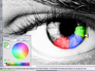 Como Hacer Ojos Arcoiris con Paint.NET / How Making Raibow E