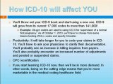 ICD-10 Coding: What You Need to Know Now  1 of  2