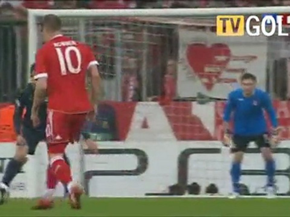 FC BAYERN - OLYMPIQUE LYON 1:0 - ROBBEN - CHAMPIONS LEAGUE