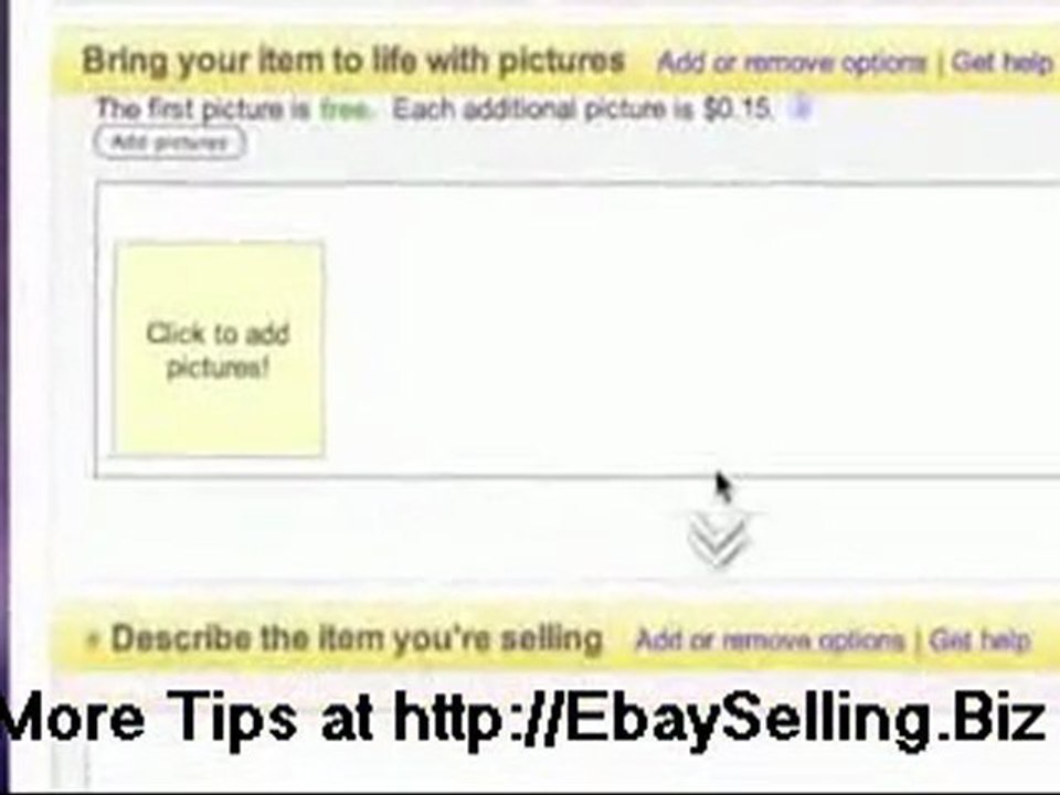 Ebay Selling Tips:Sell items on ebay