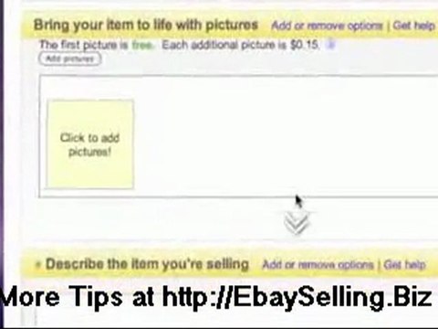 Ebay Selling Tips:Sell items on ebay