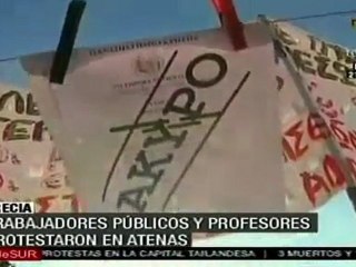 Download Video: Protestas en Grecia contra el plan de austeridad