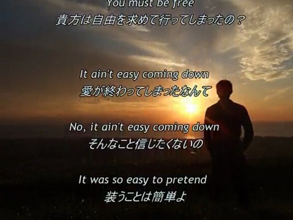 It ain't easy coming down / Charlene