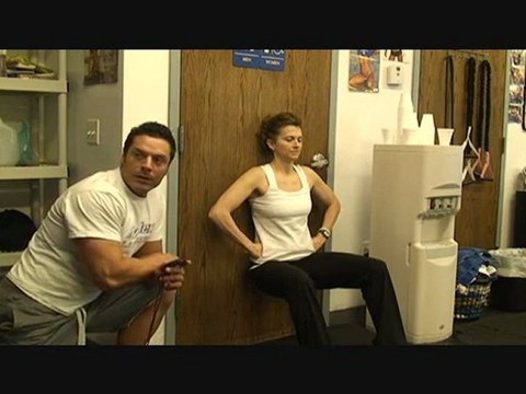 5 minute wall sit at Hitch Fit Gym- Trainer Micah LaCerte